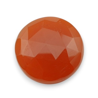Karneol kaboszon fasetowany fi 25 mm nr 48