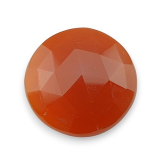 Karneol kaboszon fasetowany fi 25 mm nr 67
