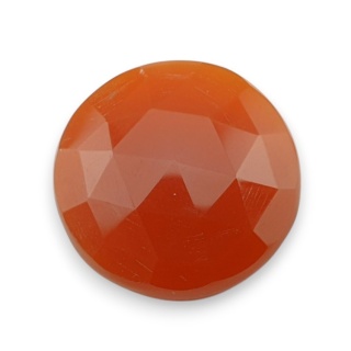 Karneol kaboszon fasetowany fi 25 mm nr 67