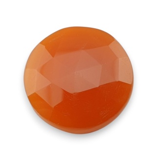 Karneol kaboszon fasetowany fi 25 mm nr 72