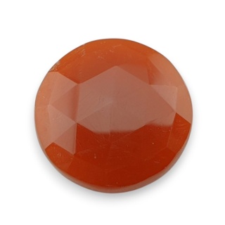 Karneol kaboszon fasetowany fi 26 mm nr 61