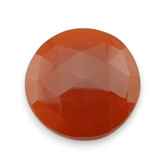 Karneol kaboszon fasetowany fi 26 mm nr 61