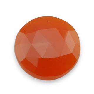 Karneol kaboszon fasetowany fi 27 mm nr 58