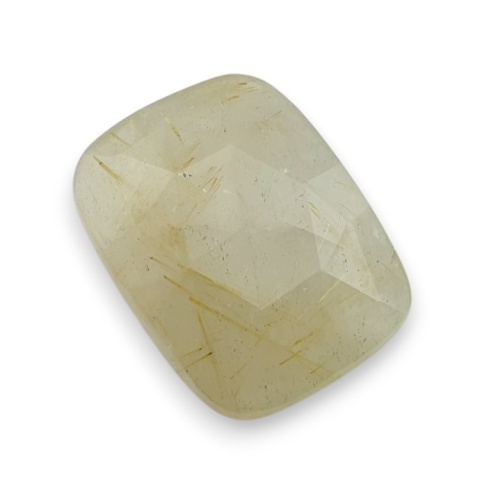 Kwarc z rutylem kaboszon fasetowany 23x18 mm nr 1 Kwarc z rutylem kaboszon fasetowany 23x18 mm nr 1