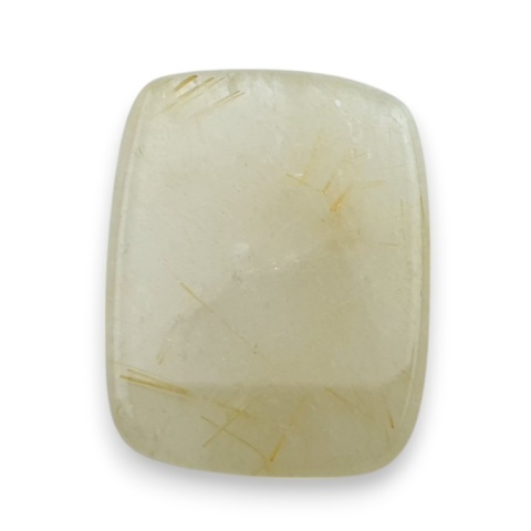 Kwarc z rutylem kaboszon fasetowany 23x18 mm nr 1 Kwarc z rutylem kaboszon fasetowany 23x18 mm nr 1