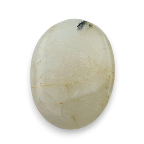 Kwarc z rutylem kaboszon fasetowany 26x19 mm nr 8 Kwarc z rutylem kaboszon fasetowany 26x19 mm nr 8