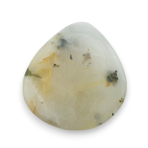 Kwarc z rutylem kaboszon fasetowany 26x23 mm nr 11 Kwarc z rutylem kaboszon fasetowany 26x23 mm nr 11