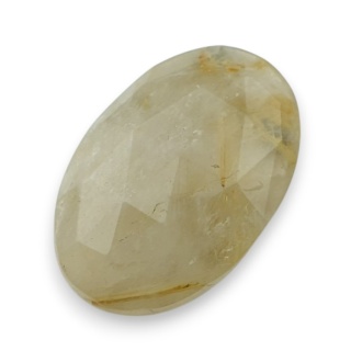 Kwarc z rutylem kaboszon fasetowany 27x17 mm nr 7