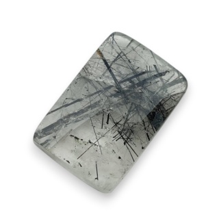 Kwarc z turmalinem kaboszon fasetowany 20x14 mm nr 30
