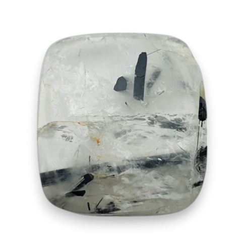 Kwarc z turmalinem kaboszon fasetowany 20x18 mm nr 9 Kwarc z turmalinem kaboszon fasetowany 20x18 mm nr 9