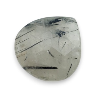 Kwarc z turmalinem kaboszon fasetowany 24x23 mm nr 29