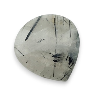 Kwarc z turmalinem kaboszon fasetowany 24x23 mm nr 29