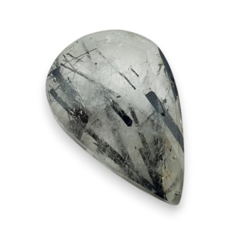 Kwarc z turmalinem kaboszon fasetowany 26x17 mm nr 32