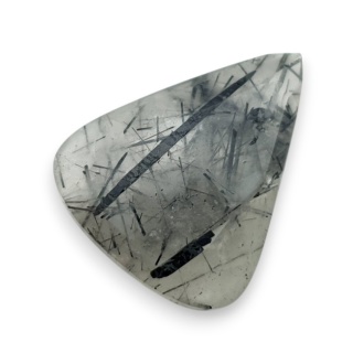 Kwarc z turmalinem kaboszon fasetowany 29x23 mm nr 25