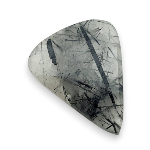 Kwarc z turmalinem kaboszon fasetowany 29x23 mm nr 25 Kwarc z turmalinem kaboszon fasetowany 29x23 mm nr 25