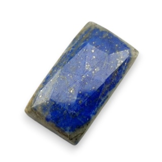 Lapis lazuli kaboszon fasetowany 22x12 mm nr 21