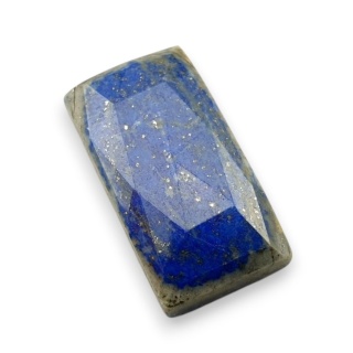 Lapis lazuli kaboszon fasetowany 22x12 mm nr 21