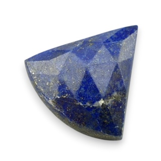 Lapis lazuli kaboszon fasetowany 22x19 mm nr 24