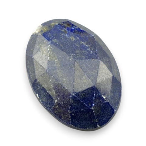 Lapis lazuli kaboszon fasetowany 26x18 mm nr 34