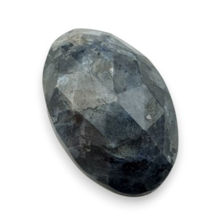 Larvikit kaboszon fasetowany 24x16 mm nr 28