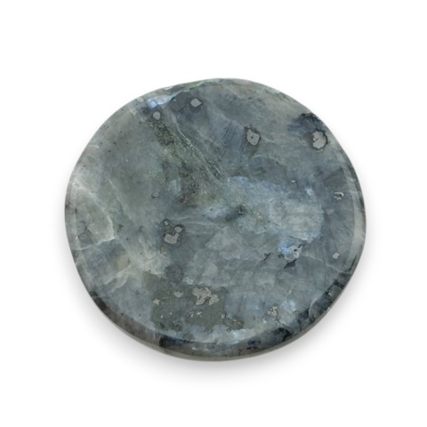 Larvikit kaboszon fasetowany fi 25 mm nr 14 Larvikit kaboszon fasetowany fi 25 mm nr 14