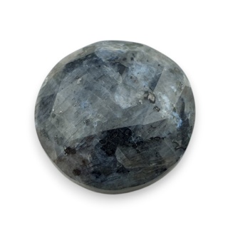 Larvikit kaboszon fasetowany fi 25 mm nr 5