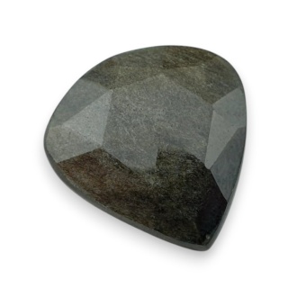 Obsydian złoty kaboszon fasetowany 21x20 mm nr 45
