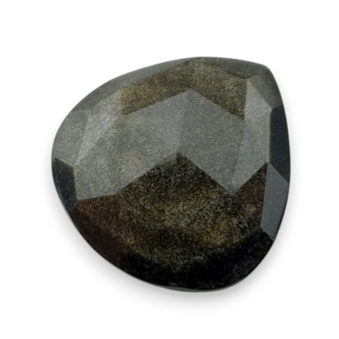 Obsydian złoty kaboszon fasetowany 23x21 mm nr 47 Obsydian złoty kaboszon fasetowany 23x21 mm nr 47