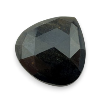 Obsydian złoty kaboszon fasetowany 23x22 mm nr 6