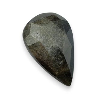 Obsydian złoty kaboszon fasetowany 27x17 mm nr 46