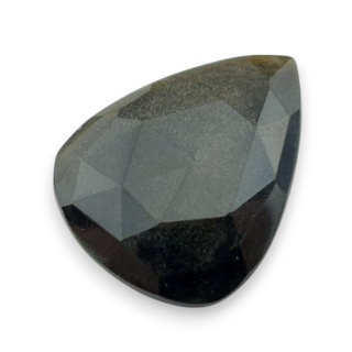 Obsydian złoty kaboszon fasetowany 27x21 mm nr 22