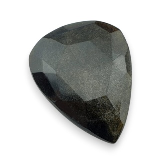 Obsydian złoty kaboszon fasetowany 27x21 mm nr 22