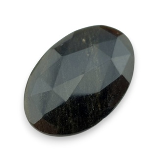 Obsydian złoty kaboszon fasetowany 28x19 mm nr 20