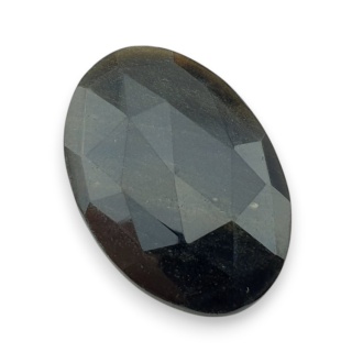 Obsydian złoty kaboszon fasetowany 28x19 mm nr 20