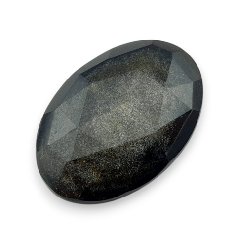 Obsydian złoty kaboszon fasetowany 28x19 mm nr 7 Obsydian złoty kaboszon fasetowany 28x19 mm nr 7