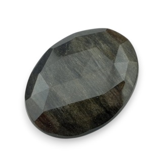 Obsydian złoty kaboszon fasetowany 28x21 mm nr 23