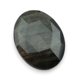 Obsydian złoty kaboszon fasetowany 28x21 mm nr 23