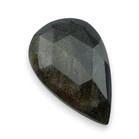 Obsydian złoty kaboszon fasetowany 29x18 mm nr 38 Obsydian złoty kaboszon fasetowany 29x18 mm nr 38