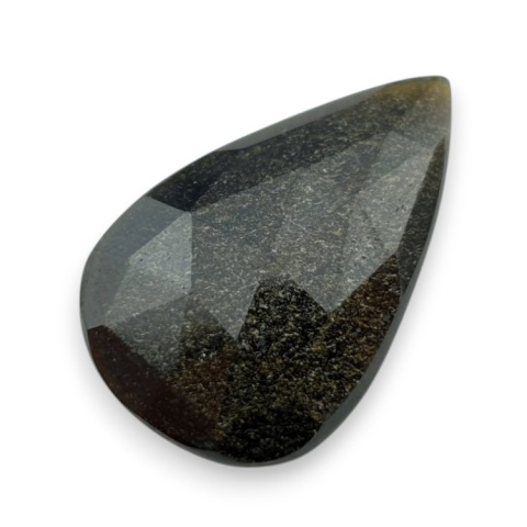 Obsydian złoty kaboszon fasetowany 29x19 mm nr 34 Obsydian złoty kaboszon fasetowany 29x19 mm nr 34