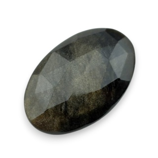 Obsydian złoty kaboszon fasetowany 29x19 mm nr 39