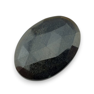 Obsydian złoty kaboszon fasetowany 29x20 mm nr 31