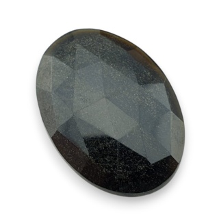 Obsydian złoty kaboszon fasetowany 29x20 mm nr 31