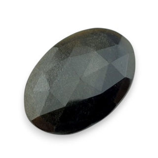 Obsydian złoty kaboszon fasetowany 29x20 mm nr 35