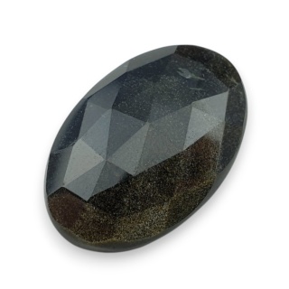 Obsydian złoty kaboszon fasetowany 29x20 mm nr 44