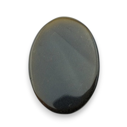 Obsydian złoty kaboszon fasetowany 29x21 mm nr 18 Obsydian złoty kaboszon fasetowany 29x21 mm nr 18