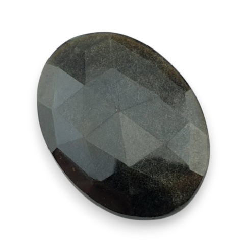 Obsydian złoty kaboszon fasetowany 29x21 mm nr 25 Obsydian złoty kaboszon fasetowany 29x21 mm nr 25