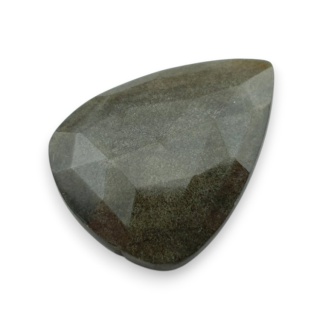 Obsydian złoty kaboszon fasetowany 29x21 mm nr 8