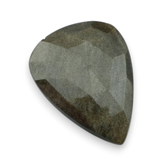 Obsydian złoty kaboszon fasetowany 29x21 mm nr 8