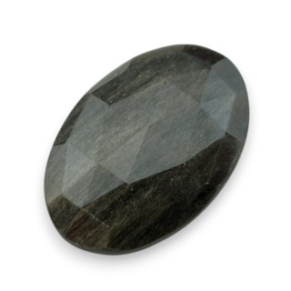 Obsydian złoty kaboszon fasetowany 30x20 mm nr 30