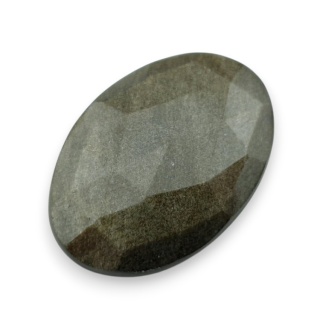 Obsydian złoty kaboszon fasetowany 30x21 mm nr 11